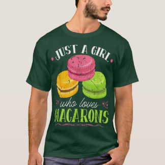 Gewoon een meisje dat van Macarons houdt, Franse b T-shirt