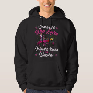 Gewoon een meisje dat van Monster Trucks houdt en Hoodie
