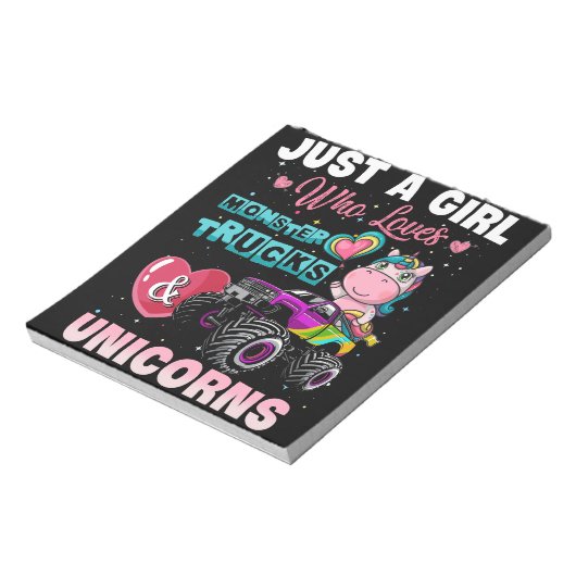 Gewoon een meisje dat van Monster Trucks houdt en  Notitieblok (Gedraaid)