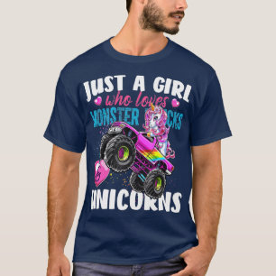 Gewoon een meisje dat van Monster Trucks houdt en T-shirt