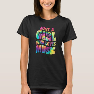 Gewoon een meisje dat van muziek houdt Zanger cita T-shirt