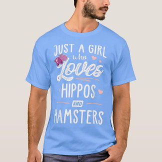 Gewoon een meisje dat van nijlpaarden en hamsters  t-shirt