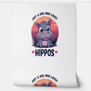 Gewoon een meisje dat van nijlpaarden houdt - Scha Behang
