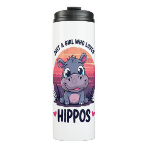 Gewoon een meisje dat van nijlpaarden houdt - Scha Thermosbeker