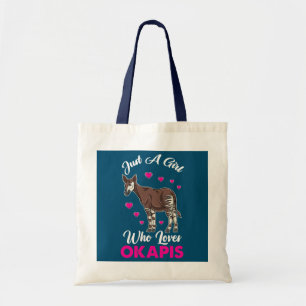 Gewoon een meisje dat van Okapis houdt Tote Bag