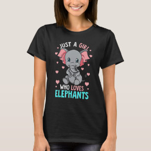 Gewoon een meisje dat van olifanten houdt Shirt ol