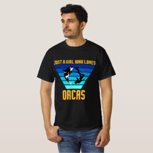 Gewoon een meisje dat van Orcas houdt T-shirt