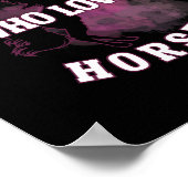 Gewoon een meisje dat van paarden houdt Athletic R Poster (Hoek)