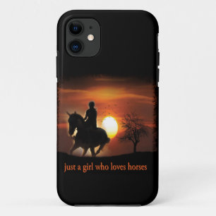 gewoon een meisje dat van paarden houdt iPhone 11 hoesje