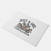 Gewoon een meisje dat van paarden houdt deurmat (Schuin)