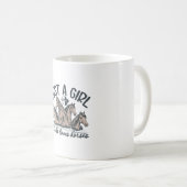 Gewoon een meisje dat van paarden houdt koffiemok (Voorkant rechts)