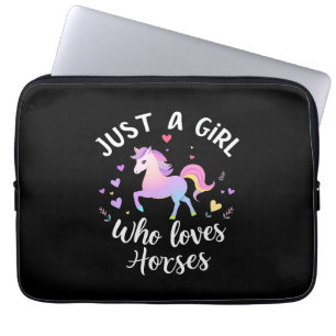 Gewoon Een Meisje Dat Van Paarden Houdt Laptop Sleeve