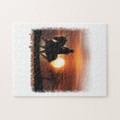 gewoon een meisje dat van paarden houdt legpuzzel (Horizontaal)