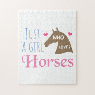Gewoon een meisje dat van Paarden houdt Legpuzzel
