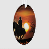 gewoon een meisje dat van paarden houdt ornament (voorkant)