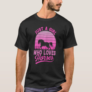 Gewoon een meisje dat van Paarden houdt, Paardeng T-shirt