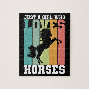Gewoon een meisje dat van Paarden houdt Paardenm Legpuzzel