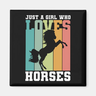 Gewoon een meisje dat van Paarden houdt Paardenm Magneet