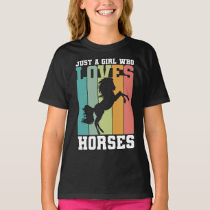 Gewoon een meisje dat van Paarden houdt   Paardenm T-shirt