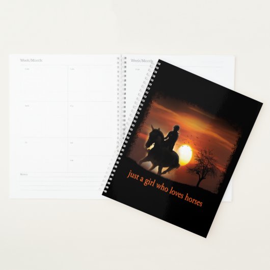 gewoon een meisje dat van paarden houdt planner (Display)