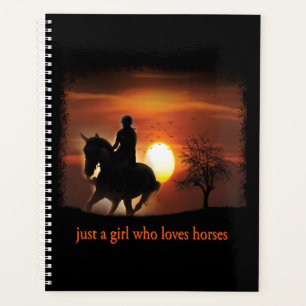 gewoon een meisje dat van paarden houdt planner