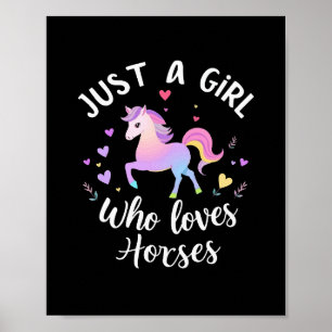 Gewoon Een Meisje Dat Van Paarden Houdt Poster