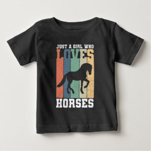 Gewoon een meisje dat van Paarden houdt Retro p