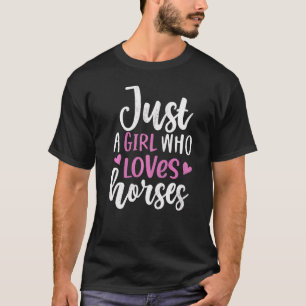 Gewoon Een Meisje Dat Van Paarden Houdt Ruiter Paa T-shirt