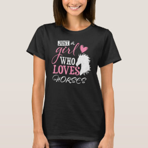 Gewoon Een Meisje Dat Van Paarden Houdt Ruiter Paa T-shirt