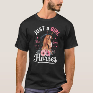 Gewoon Een Meisje Dat Van Paarden Houdt Ruiter Paa T-shirt