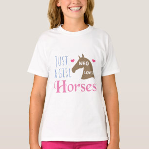 Gewoon een meisje dat van Paarden houdt T-shirt