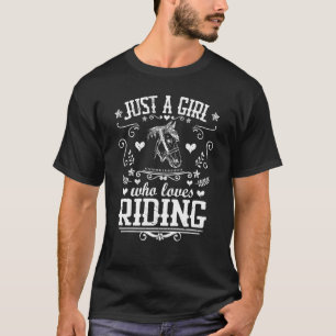 Gewoon Een Meisje Dat Van Paardrijden Houdt Paard T-shirt