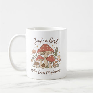 Gewoon een meisje dat van paddenstoelen houdt mok