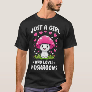 Gewoon een meisje dat van paddenstoelen houdt Mooi T-shirt
