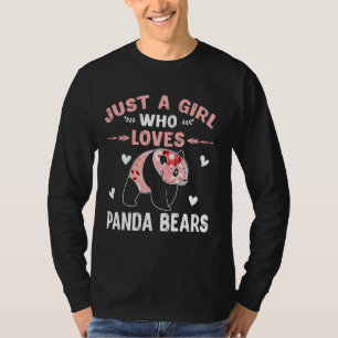 Gewoon een meisje dat van Panda-Beren houdt, dat d T-shirt
