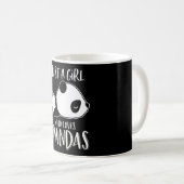 Gewoon een meisje dat van Pandas houdt die Panda s Koffiemok (Voorkant rechts)