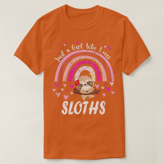 Gewoon een meisje dat van Pandas Rainbow Cute Pand T-shirt (Design voorkant)