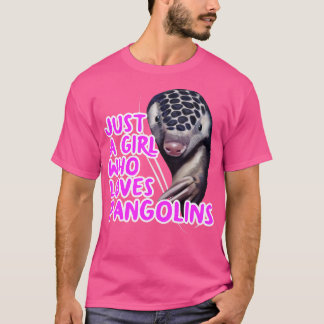 Gewoon een meisje dat van Pangolins houdt T-shirt