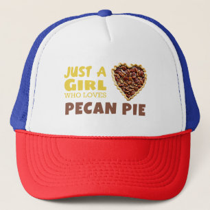 Gewoon een meisje dat van Pecan-taart houdt Trucker Pet