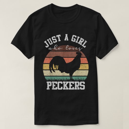 Gewoon een meisje dat van Peckers houdt, Funny Chi T-shirt (Design voorkant)