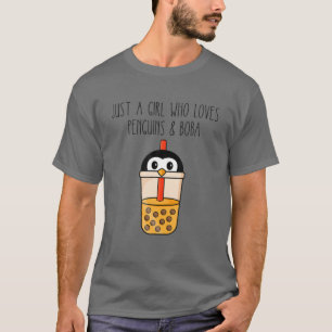 Gewoon een meisje dat van Penguin houdt - Boba Bub T-shirt