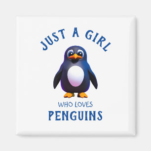 Gewoon een meisje dat van Penguins houdt Magneet