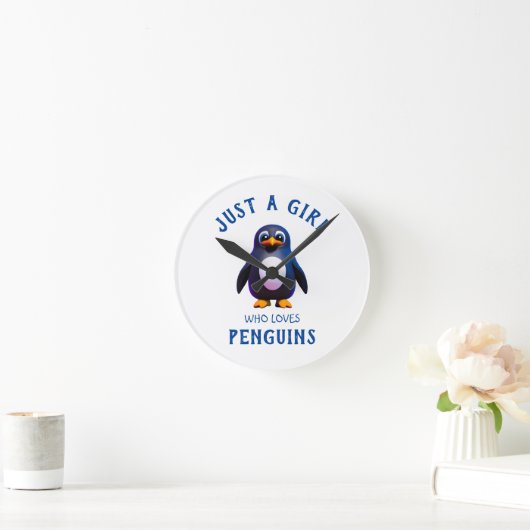 Gewoon een meisje dat van Penguins houdt Ronde Klok (Huis)