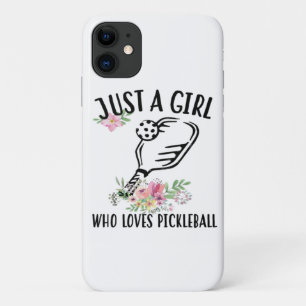 Gewoon een meisje dat van Pickleball houdt iPhone 11 Hoesje