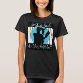 Gewoon een meisje dat van Pickleball T-shirt houdt (Voorkant)