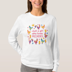 Gewoon een meisje dat van pikkers houdt t-shirt
