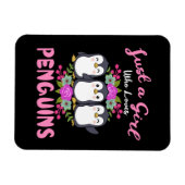 Gewoon een meisje dat van pinguïns houdt Gift Wome Magneet (Horizontaal)