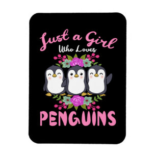 Gewoon een meisje dat van pinguïns houdt Gift Wome Magneet