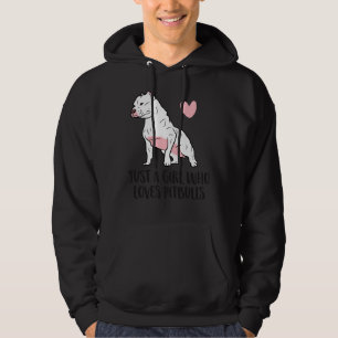 Gewoon een meisje dat van Pitbulls houdt 165 Hoodie