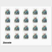 Gewoon een meisje dat van Planten houdt Vierkante Sticker (Vel)